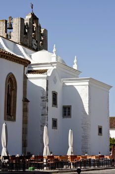 View of the church of the Se, located on Faro, Portugal