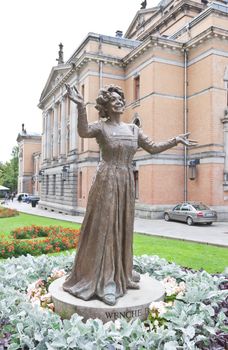 The National Theater in central Oslo, Norway. 