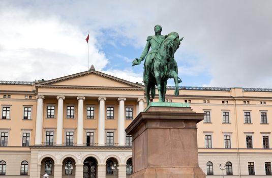 The National Theater in central Oslo, Norway. 