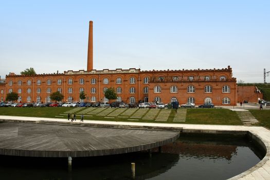 View of the Cultural and Congress Center monument of Aveiro city in Portugal.