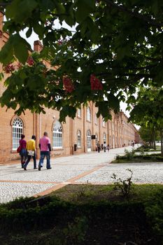 View of the Cultural and Congress Center monument of Aveiro city in Portugal.