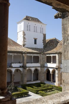 Interior view of the convent Nossa Senhora da Assuncao in Faro, Portugal.