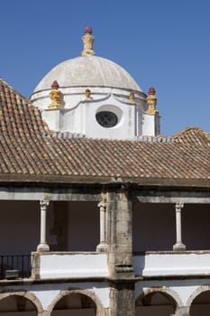 Interior view of the convent Nossa Senhora da Assuncao in Faro, Portugal.