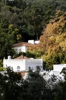 View of a detail of Caldas de Monchique town in Portugal.