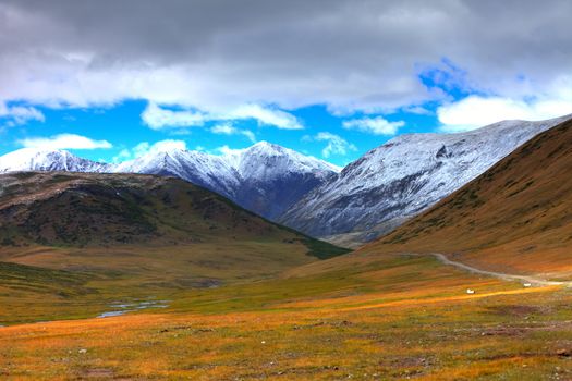 Altai mountains. Beautiful highland landscape. Russia. Siberia