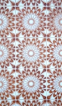 Detail of Portuguese glazed tiles.