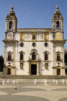 View of the church of Carmo located on Faro, Portugal.