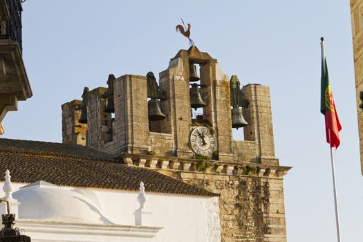 View of  the historical Church of Se located on the city of Faro, Portugal.