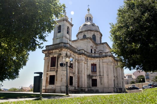 View of the Church of Memory, located on Lisbon, Portugal.