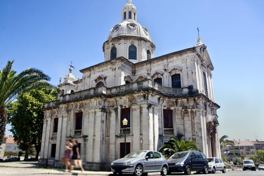 View of the Church of Memory, located on Lisbon, Portugal.