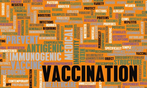 Vaccination or Vaccine Shot for Immunity Concept