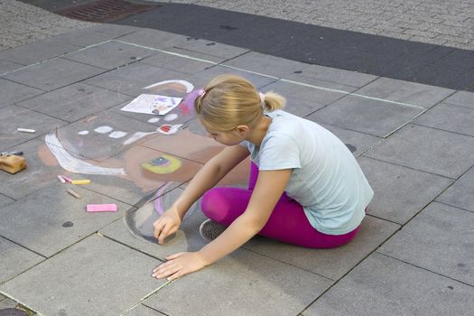 street painting in Geldern, Germany