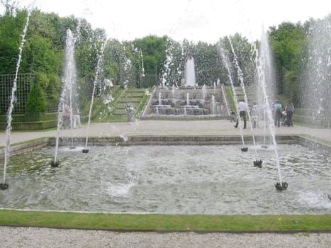 Bosquet des trois fontaines (meaning Three Fountains' Grove) at Versailles, Paris, France