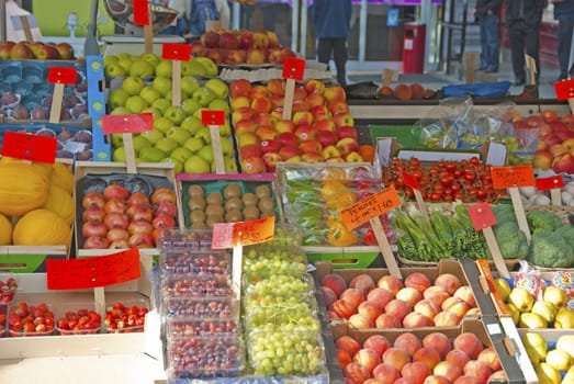 A Fruit Stall in an English Market