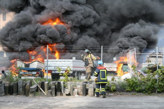 18 mai 2008. Fire at Teisen (Oslo)