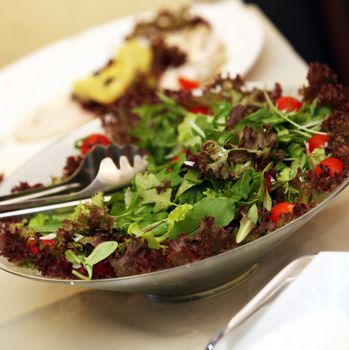 Fresh, mixed salad, close-up