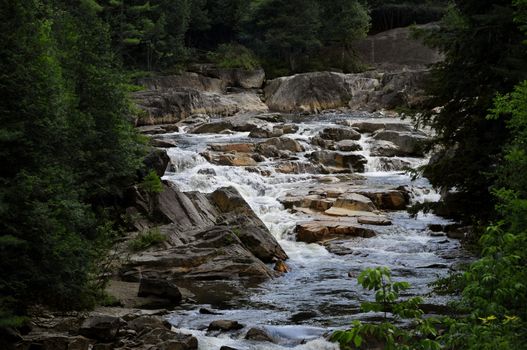 White water in an Adirondack stream Horizontal