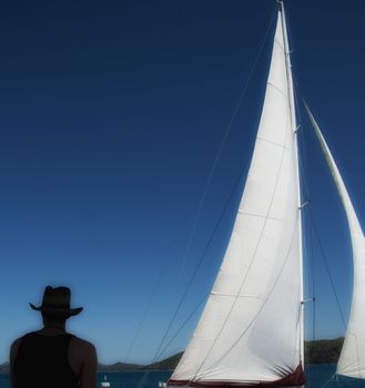 Sailing the Whitsunday Islands Archipelago, Australia