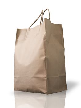 Big Brown Crumpled peper Bag form the market