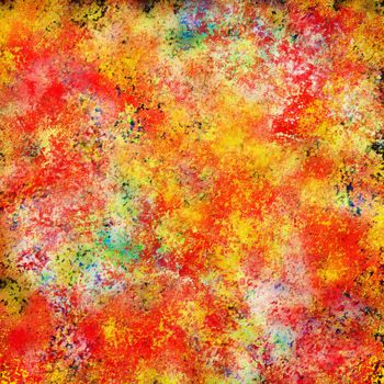 Colorful abstract textured painting created in Photoshop