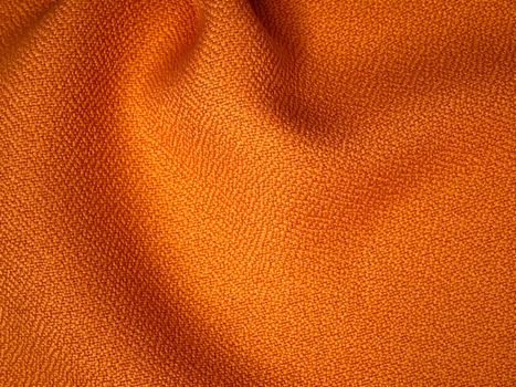 orange fabric texture sample for interior design