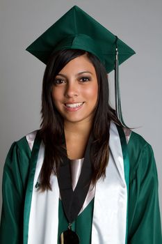 Graduation high school girl smiling