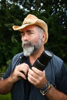 Nature or travel photographer outside in Costa Rica