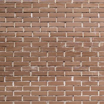 Brown brick wall, abstract background