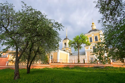 Orthodox russian church in summer landscape