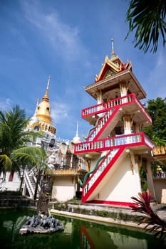 Bell-tower in Wat Phra Nang Sang, Thailand