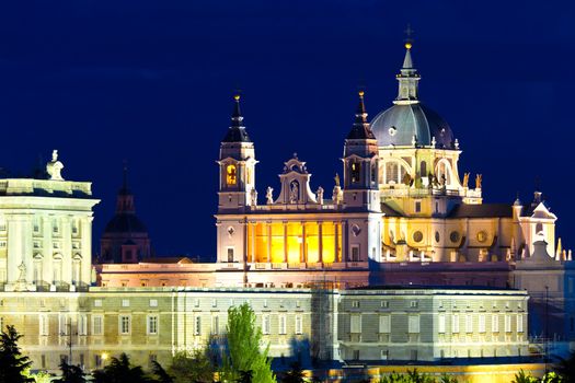Santa María la Real de La Almudena cathedral in Madrid, Spain