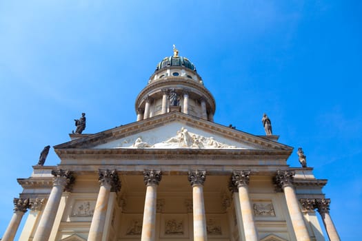 The French Church of Friedrichstadt, Gendarmenmarkt, Berlin, Germany.