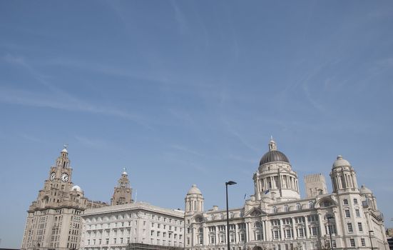 The Liver Building Canada House and The Port of Liverpool Building known as the Three Graces