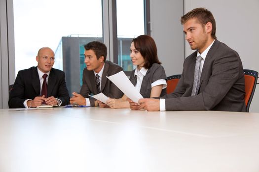 business team meeting in office