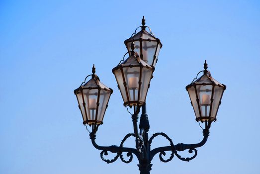Streetlamp at schönbrunn palace Vienna.