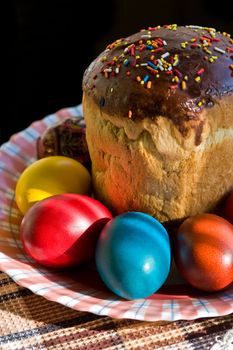 religious series: paskha and colour easter eggs