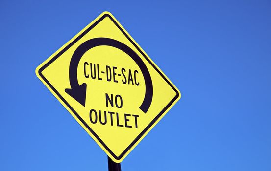Cul-de-sac - road sign seen in downtown Chicago.