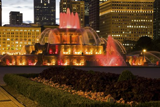 Buckingham Fountain in Chicago, Il.