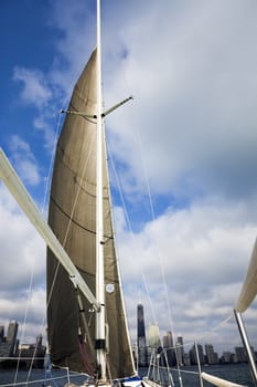 Sailing Lake Michigan in Chicago