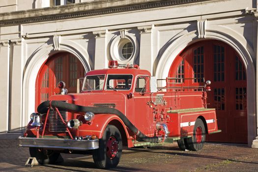 Retro fire car - seen in Memphis