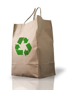 Recycle Brown Crumpled peper Bag form the market