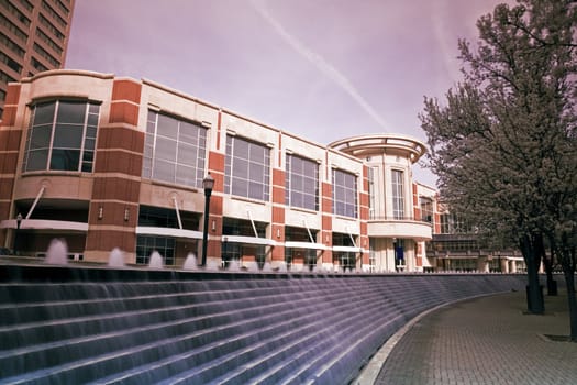 Fountain stairs in Lexington, Kentucky.