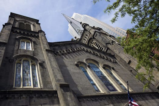 Church in downtown Cleveland, Ohio.