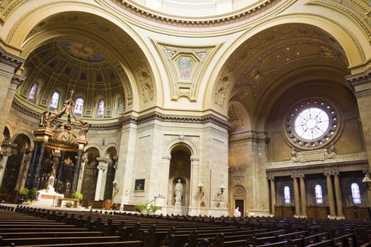 Interior of Cathedral in St. Paul, Minnesota.