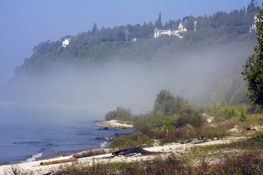 Summer morning by the lake - Mackinac Island.