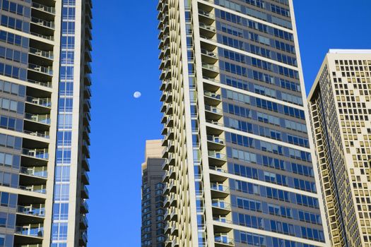 New apartment buildings in Chicago by Lake Shore Drive