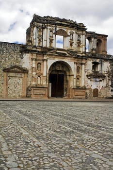 Ruins of the church in Antigua, Guatemala.