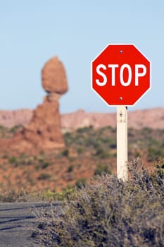 Stop! Famous Place - Arches National Park