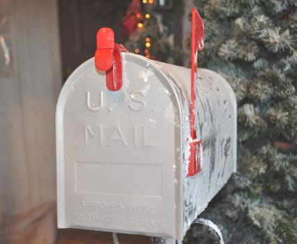 American mail box in winter time season