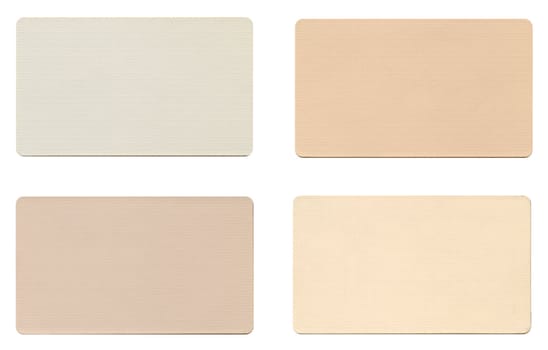 Colour fabric paint samples isolated over white